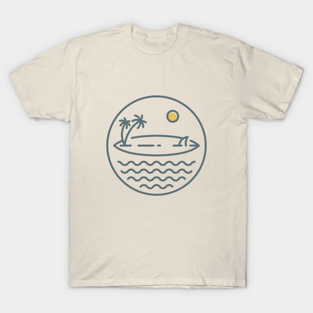 Surfing in Summer T-Shirt by VEKTORKITA